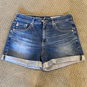 AG The Hailey ex-boyfriend roll-up Jean shorts